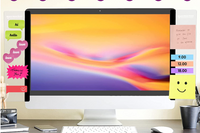 Computer Monitor Memo Board