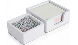 Sticky Note and Paper Clip Holder